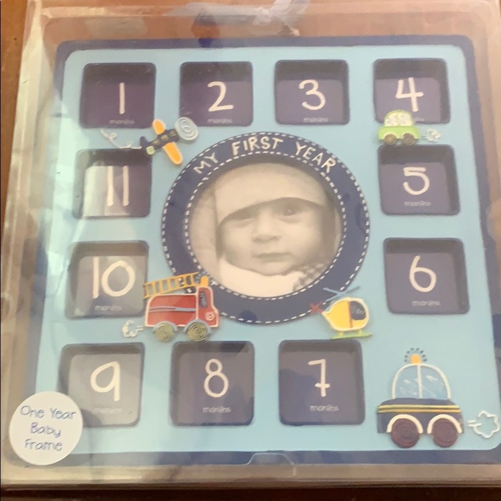 One year baby frame